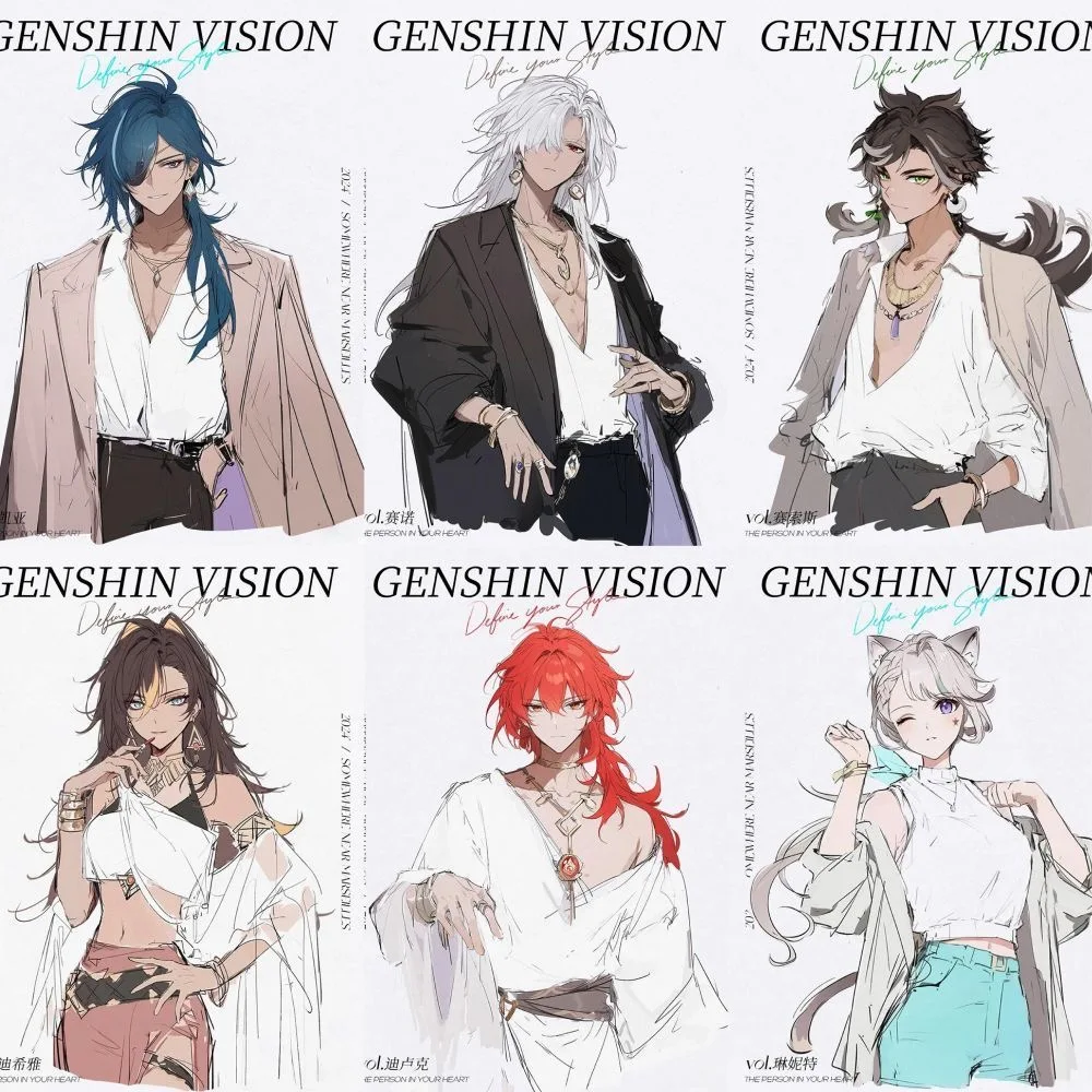 Phone Accessories Poster - 180 Genshin Impact posters, stickers, decorative