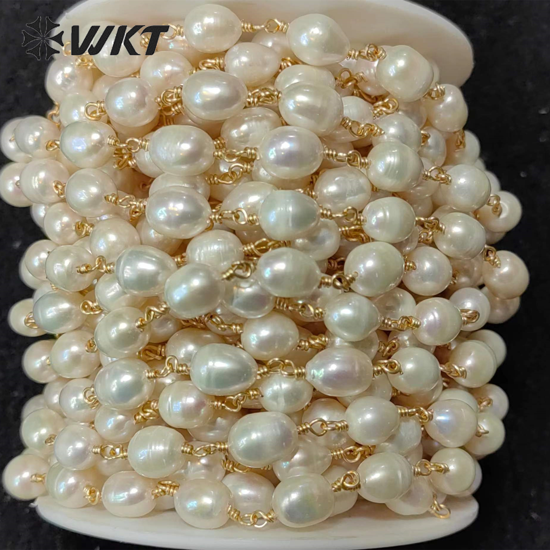 Phone Accessories Design - WT-RBC226 WKT Exquisite Chain With Freshwater