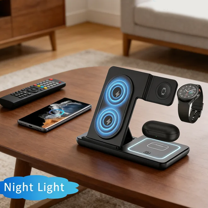 Phone Cooling Fan - 3 In 1 Foldable Wireless Charger