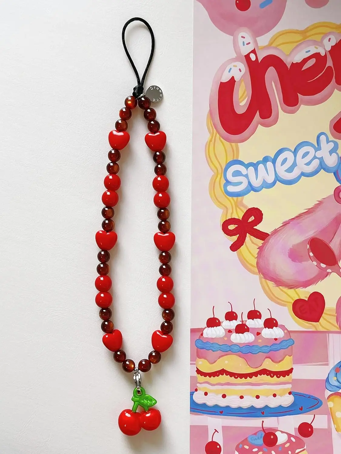 Cute Beaded Phone Charm Wrist  - Phone Accessories Usa incelemesi ve fiyatı