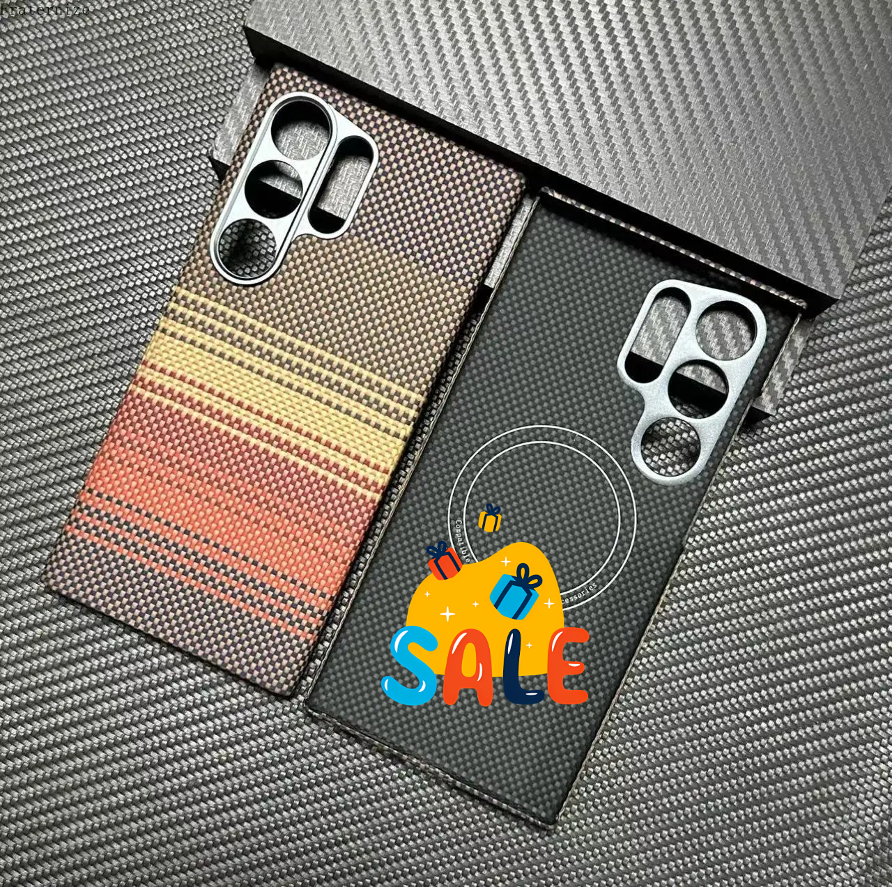 New Genuine Carbon Aramid Fibe - Phone Accessories For Android incelemesi ve fiyatı