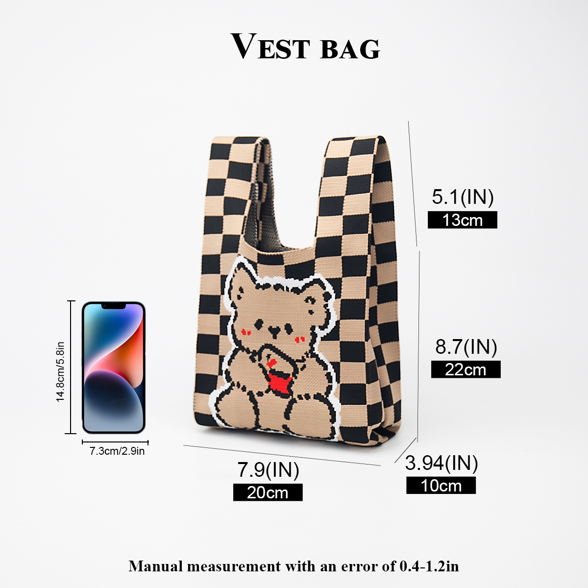 Cute Knitted Handbag for Girls - Phone Accessories Design incelemesi ve fiyatı