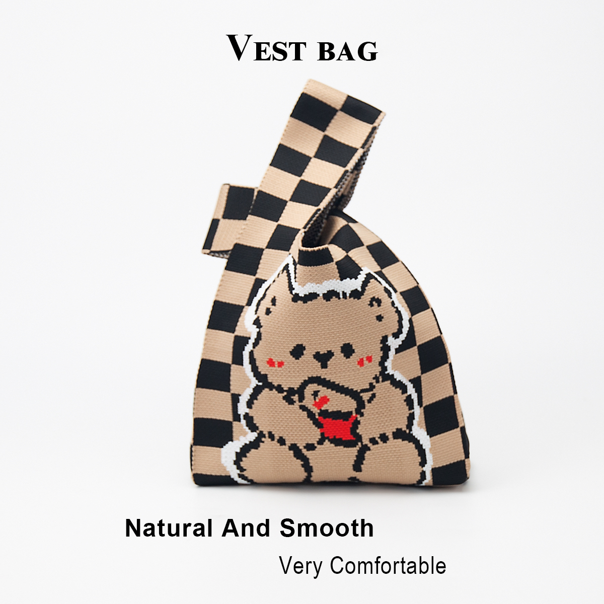 Cute Knitted Handbag for Girls - Phone Accessories Design incelemesi ve fiyatı