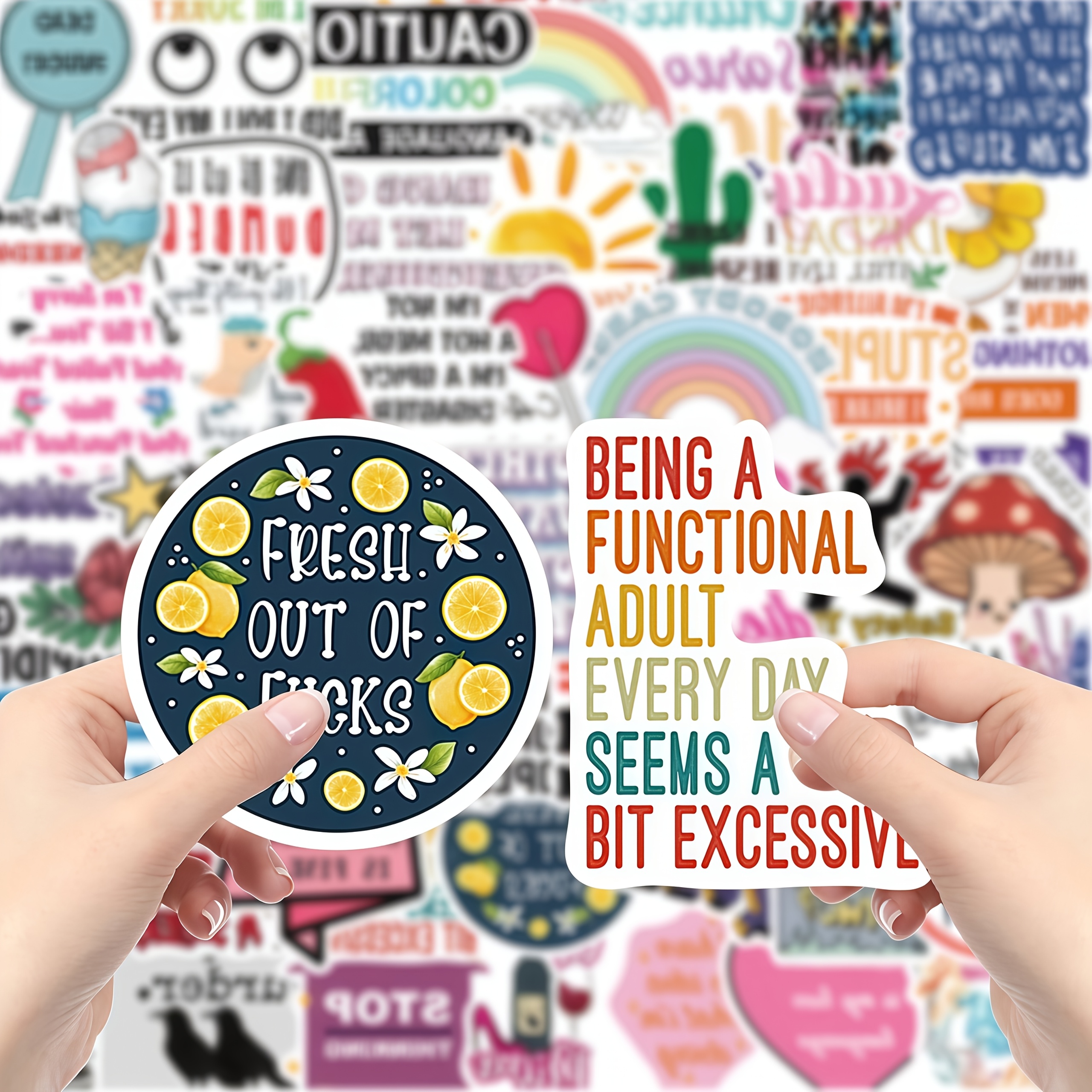 50 piece sticker set with sati - Phone Accessories Design incelemesi ve fiyatı