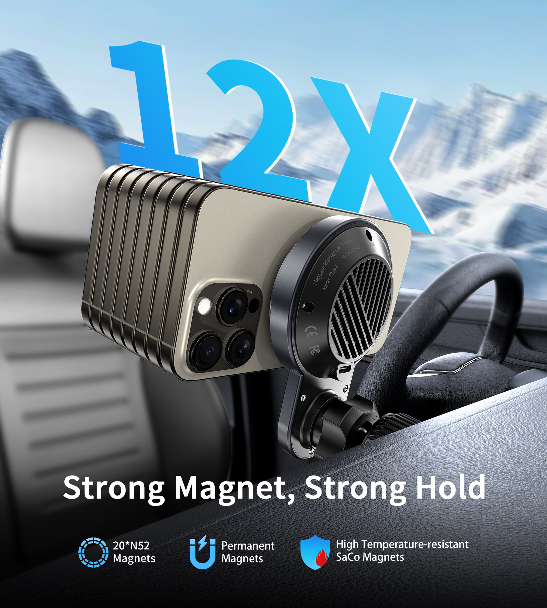 Magnetic Wireless Car Charger  - Phone Cooling Fan incelemesi ve fiyatı