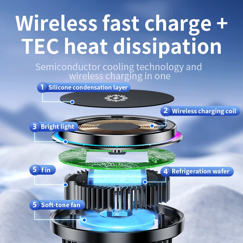 Ice Cooling Magnetic Wireless  - Phone Cooling Fan incelemesi ve fiyatı