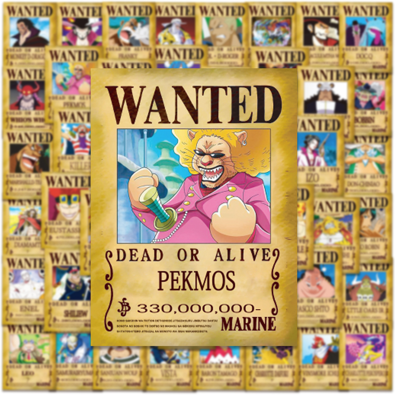 50pcs Anime ONE PIECE Wanted P - Phone Accessories Poster incelemesi ve fiyatı