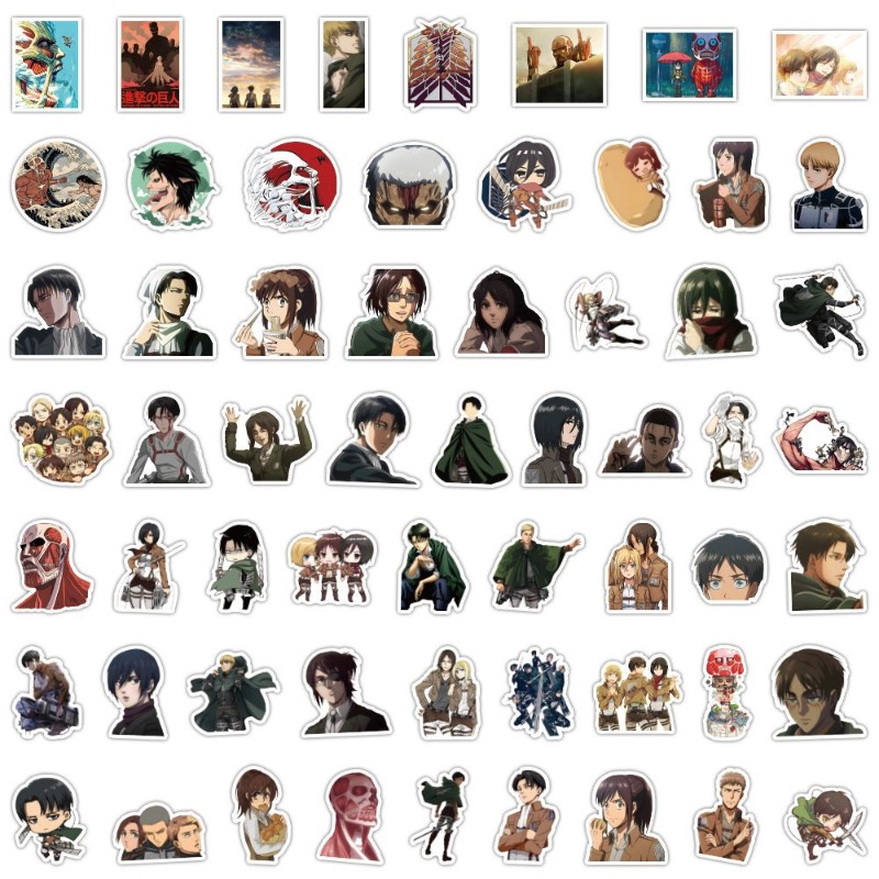 60Pcs Attack on Titan Anime St - Phone Accessories Items incelemesi ve fiyatı