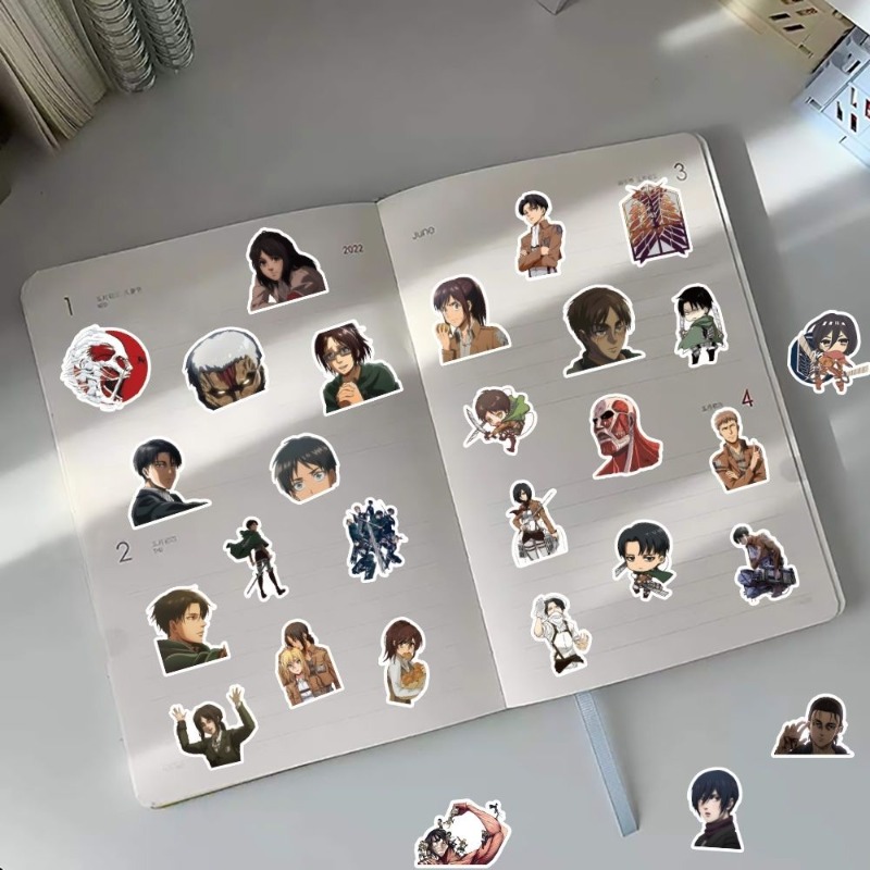 60Pcs Attack on Titan Anime St - Phone Accessories Items incelemesi ve fiyatı
