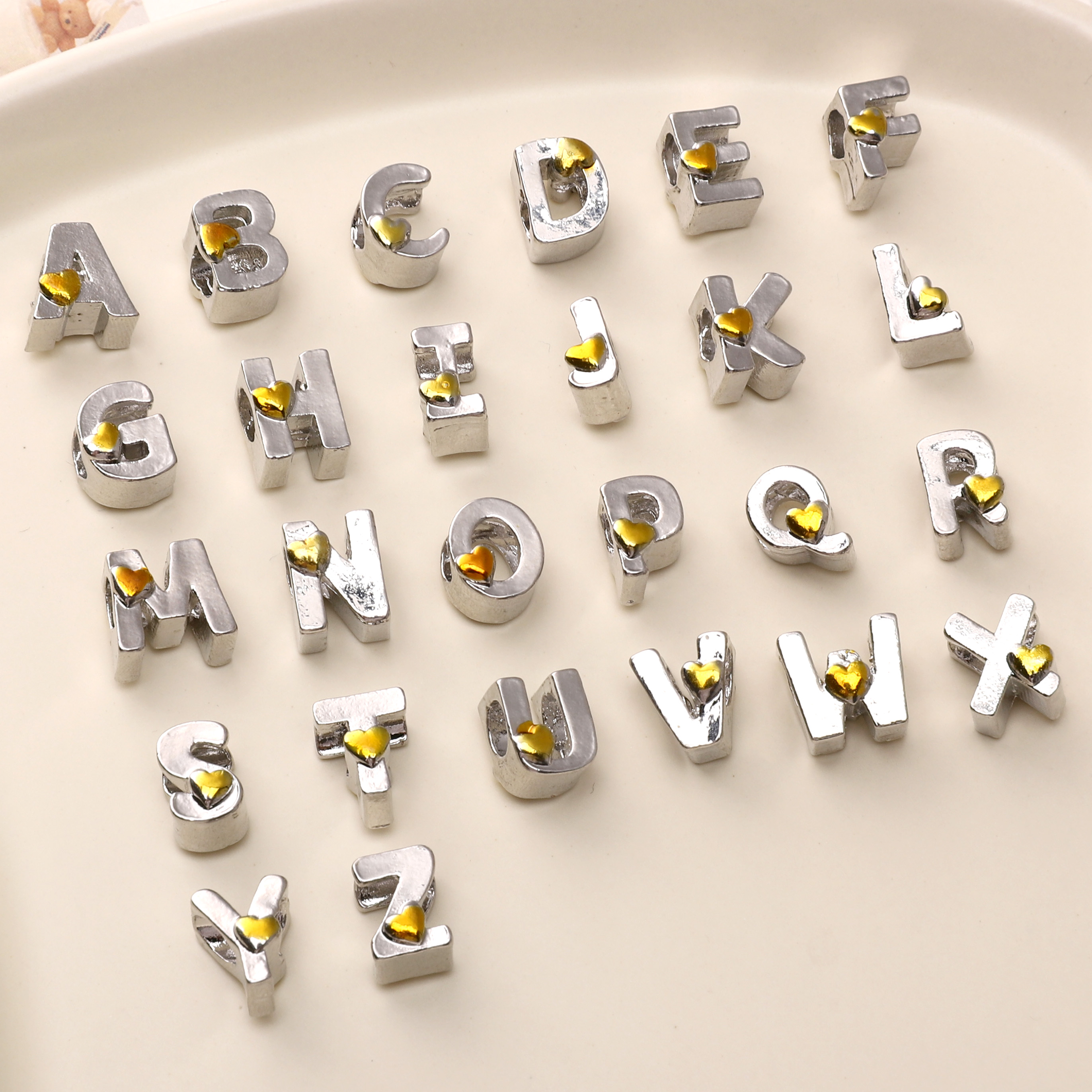 1pc/bag Alloy Letter Beads A-Z - Z Phone Accessories incelemesi ve fiyatı