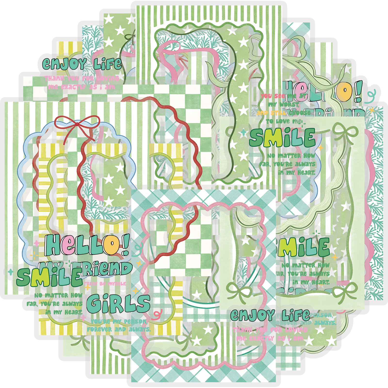 Etori Life Fresh Green Border  - Phone Accessories Poster incelemesi ve fiyatı