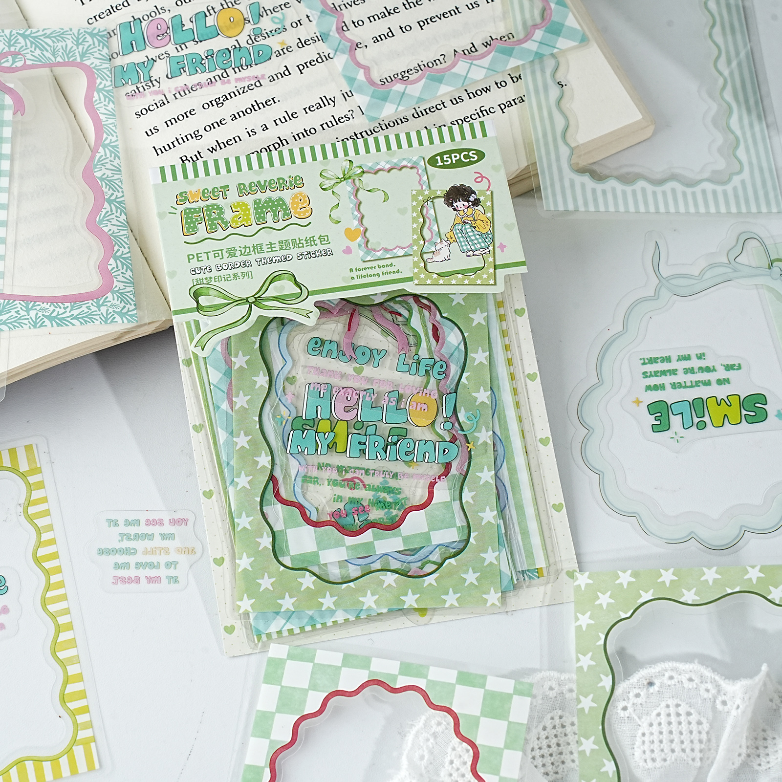 Etori Life Fresh Green Border  - Phone Accessories Poster incelemesi ve fiyatı