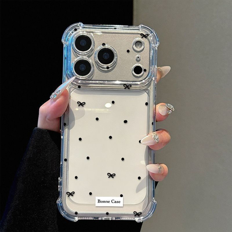 Cute Polka Dot Bow Clear Phone - Phone Accessories Design incelemesi ve fiyatı