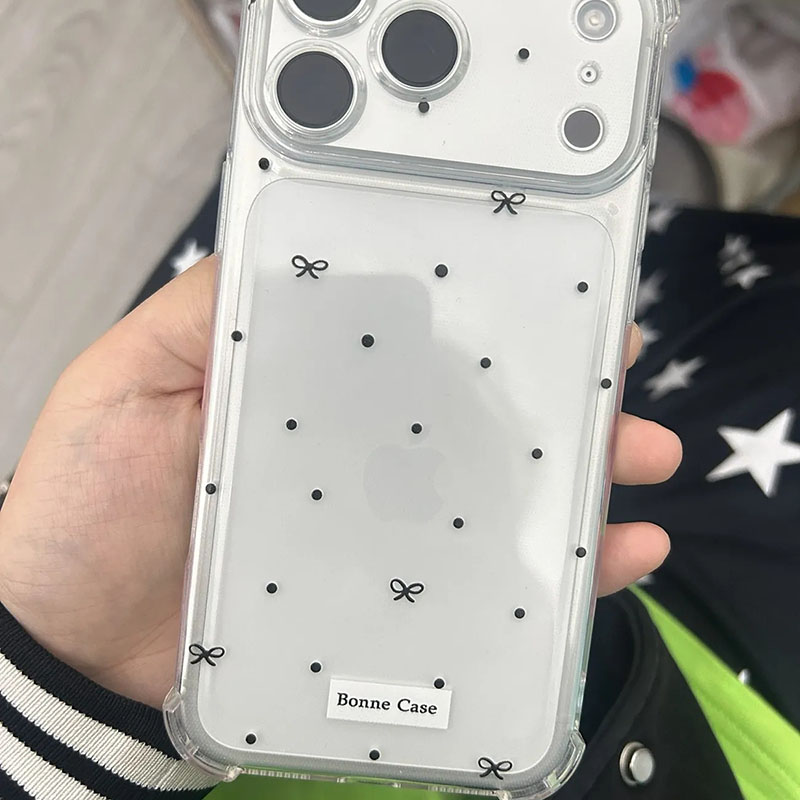 Cute Polka Dot Bow Clear Phone - Phone Accessories Design incelemesi ve fiyatı