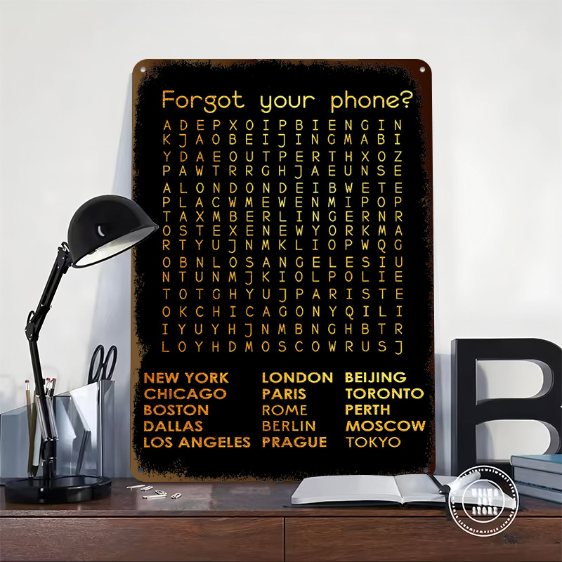 Forgot Your Phone Tinplate Pos - Phone Accessories Poster incelemesi ve fiyatı