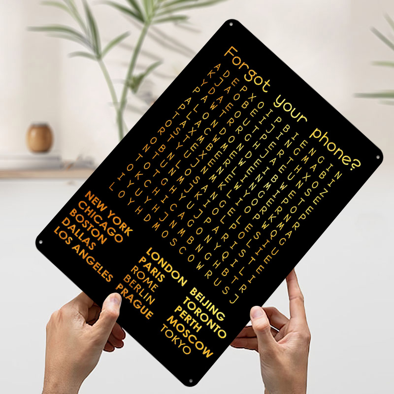 Forgot Your Phone Tinplate Pos - Phone Accessories Poster incelemesi ve fiyatı