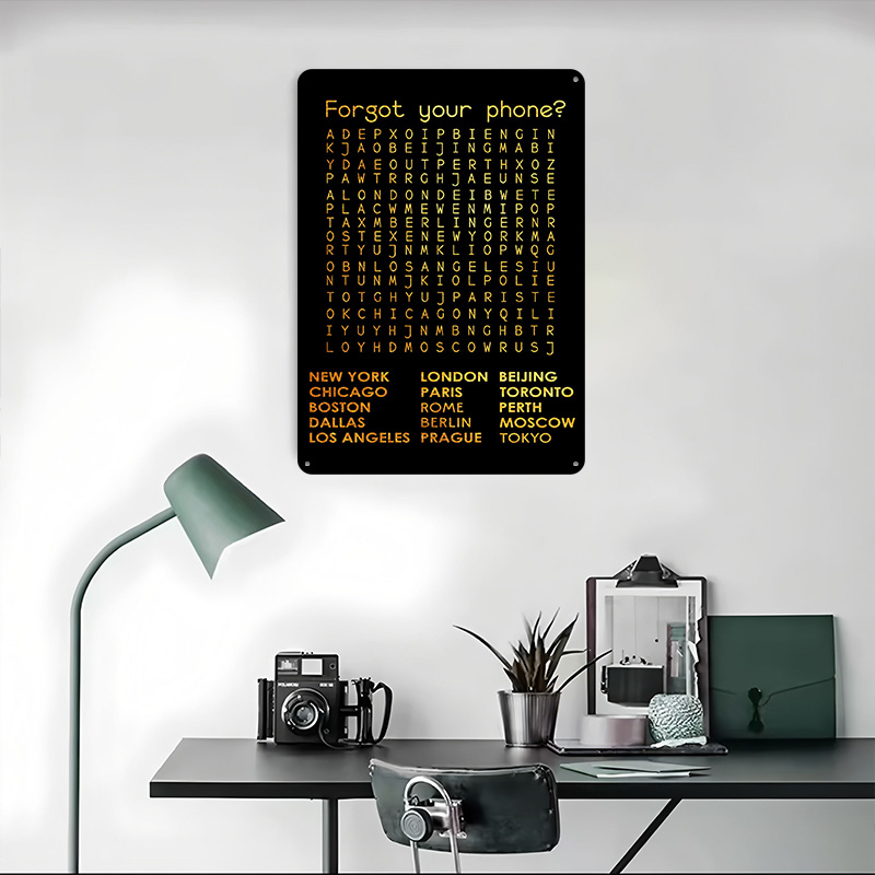 Forgot Your Phone Tinplate Pos - Phone Accessories Poster incelemesi ve fiyatı