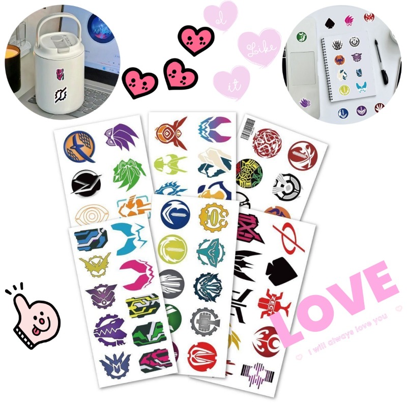 60 Sheets Kamen Rider Logo Sti - Phone Accessories Items incelemesi ve fiyatı