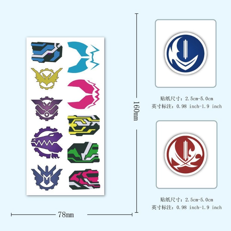 60 Sheets Kamen Rider Logo Sti - Phone Accessories Items incelemesi ve fiyatı