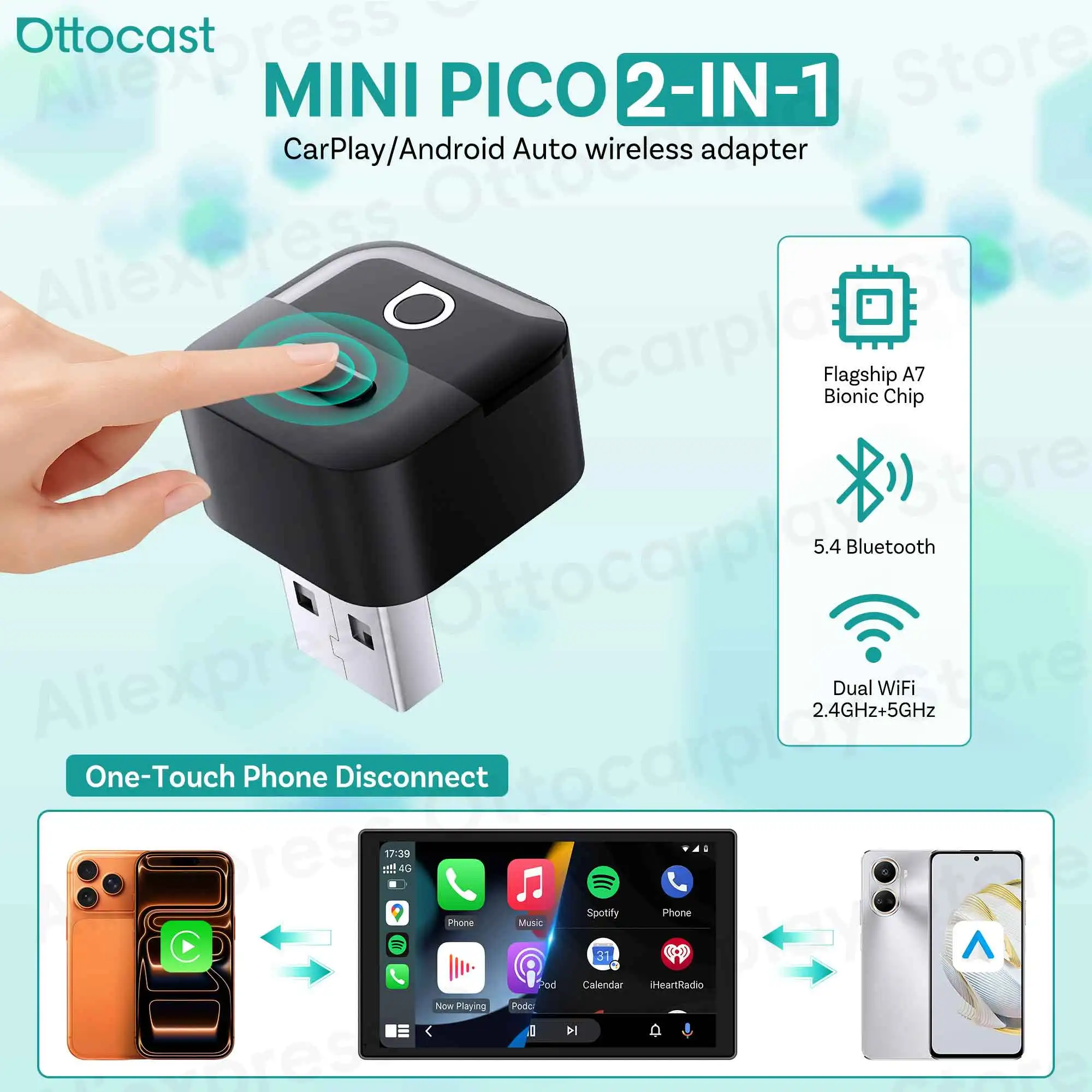 OTTOCAST Mini Pico 2026 Wirele - Phone Accessories For Android incelemesi ve fiyatı